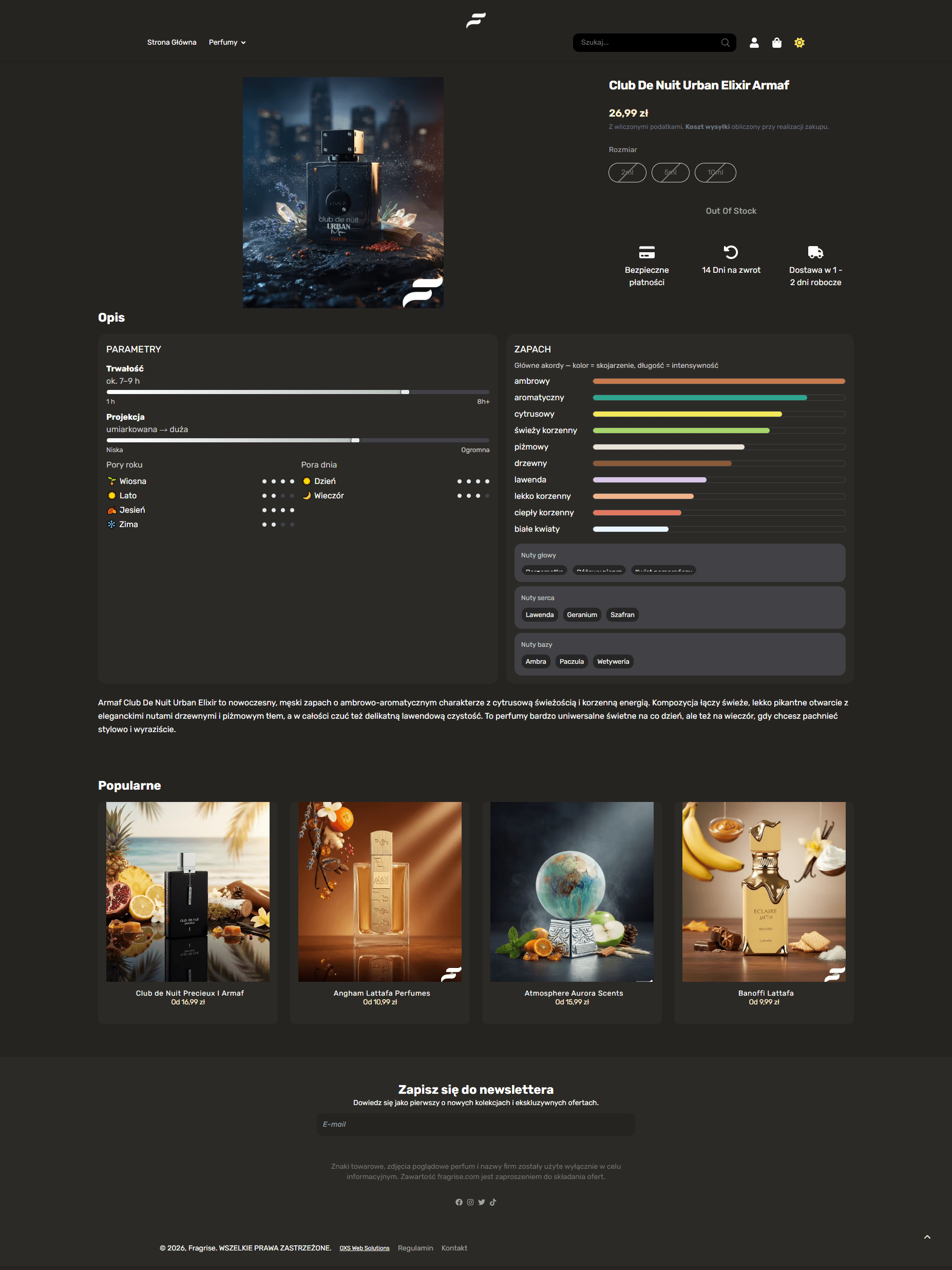 Fragrise: Nowoczesny E-commerce